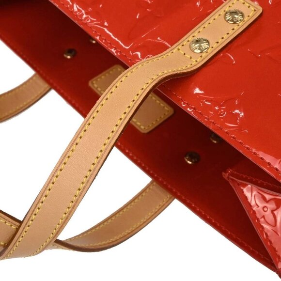 Louis Vuitton Red Vernis Reade MM Tote Handbag - Picture 5 of 11
